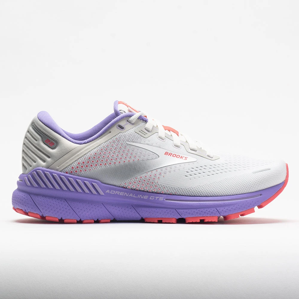 Brooks Adrenaline GTS 22 Women's White/Coral/Purple 3 Brooks Adrenaline GTS 22 Women's White/Coral/Purple