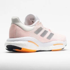 Adidas Solar Glide 5 Women's White/Silver Metallic/Light Flash Orange -Fashion Sneaker Store 047547 6