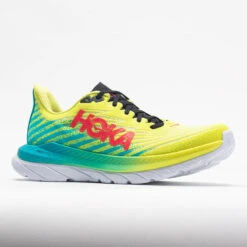 HOKA Mach 5 Women's Evening Primrose/Scuba Blue -Fashion Sneaker Store 048629 5