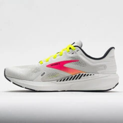 Brooks Launch GTS 9 Men's White/Pink/Nightlife -Fashion Sneaker Store 048977 1