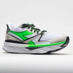 Diadora Atomo V7000 Men's White/Green Fluo/Black -Fashion Sneaker Store 049499 5