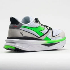Diadora Atomo V7000 Men's White/Green Fluo/Black -Fashion Sneaker Store 049499 6
