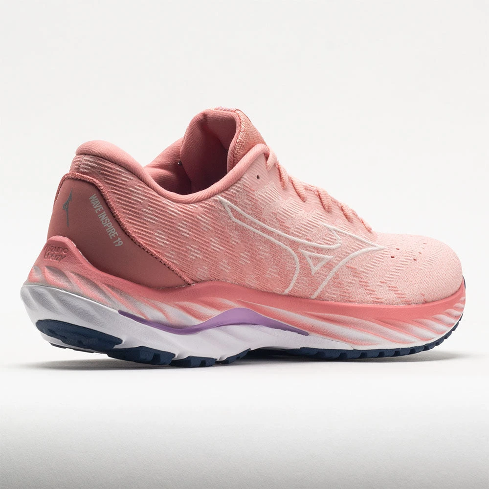 Mizuno Wave Inspire 19 Knit Women's Peach Bud/Vaporous Grey 8 Mizuno Wave Inspire 19 Knit Women's Peach Bud/Vaporous Grey - Image 6