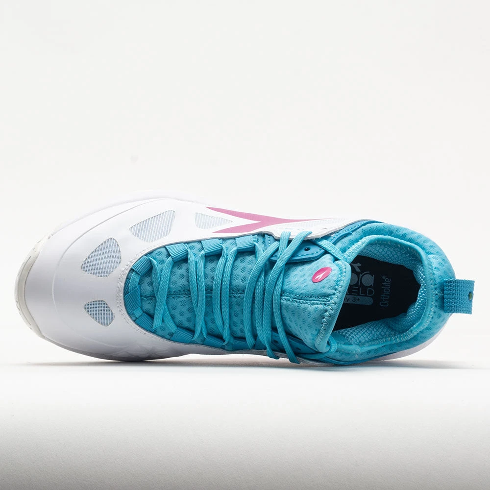 Diadora Speed Blushield Fly 3+ AG Women's White/Aquarius/ Rhodamine 5 Diadora Speed Blushield Fly 3+ AG Women's White/Aquarius/ Rhodamine - Image 3