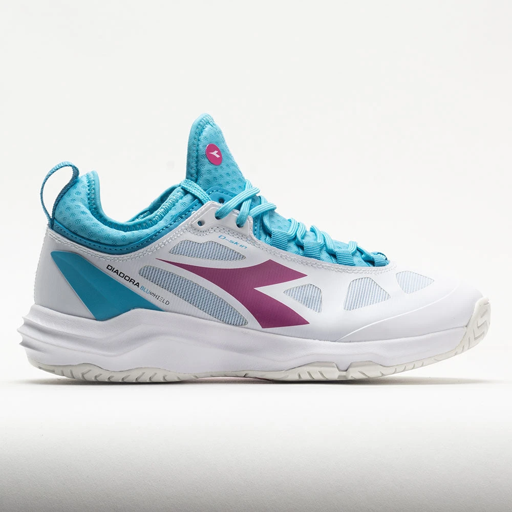 Diadora Speed Blushield Fly 3+ AG Women's White/Aquarius/ Rhodamine 3 Diadora Speed Blushield Fly 3+ AG Women's White/Aquarius/ Rhodamine