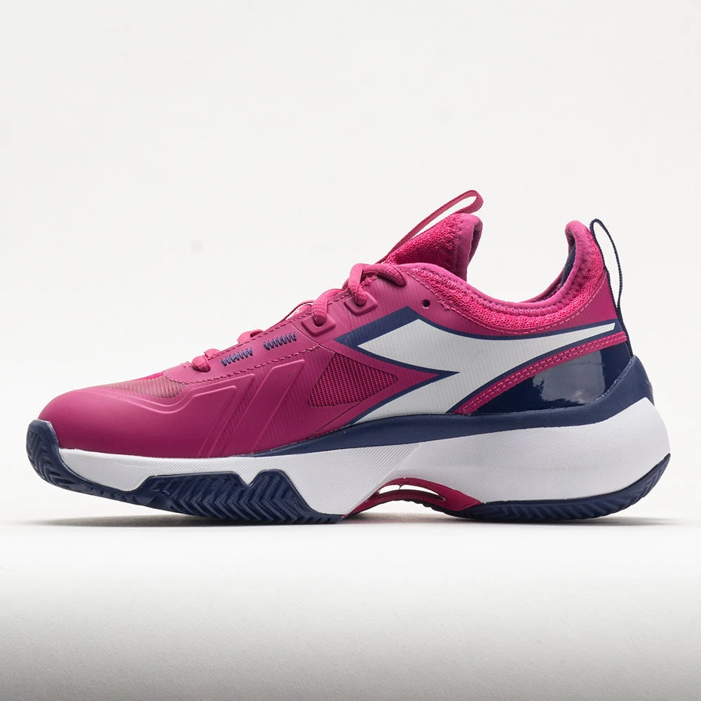 Diadora Finale Clay Women's Pink Yarrow/White/Blueprint 4 Diadora Finale Clay Women's Pink Yarrow/White/Blueprint - Image 2
