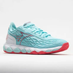 Mizuno Wave Enforce Tour AC Women's TanagerTurquoise/Paradise Pink -Fashion Sneaker Store 117144 5