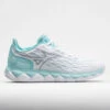 Mizuno Wave Enforce Tour AC Women's White/Tanager Turquoise -Fashion Sneaker Store 117145 3
