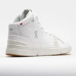 On Running On The Roger Clubhouse Mid Men's White/Sand -Fashion Sneaker Store 117230 6