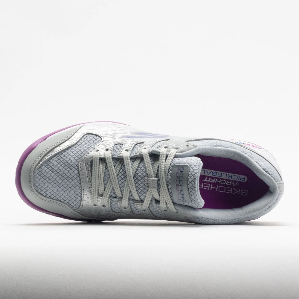 Skechers Viper Court Women's Grey/Purple 5 Skechers Viper Court Women's Grey/Purple - Image 3