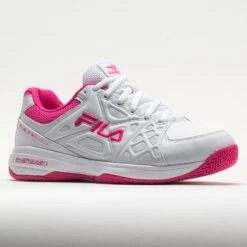 Fila Double Bounce 3 Women's White/White/Pink Glo -Fashion Sneaker Store 370042 5