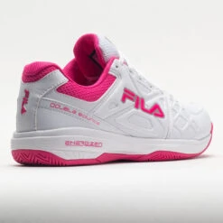 Fila Double Bounce 3 Women's White/White/Pink Glo -Fashion Sneaker Store 370042 6