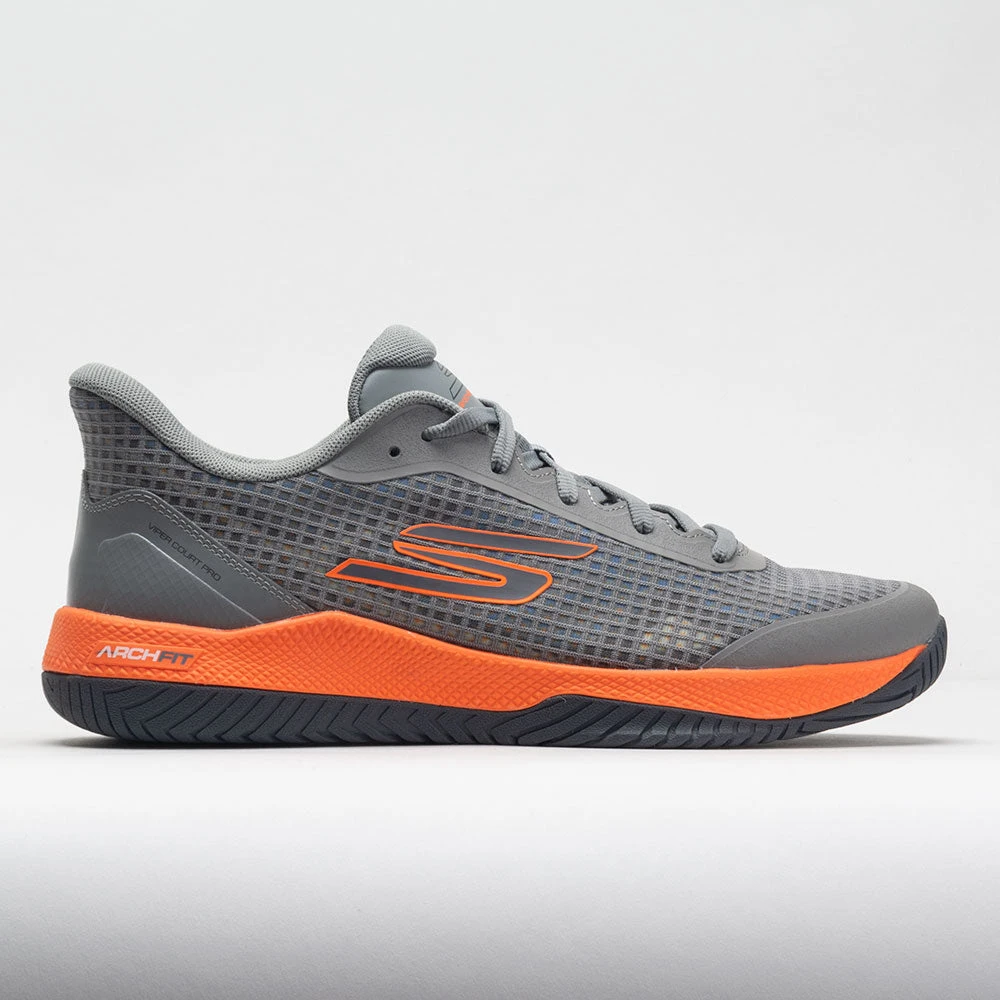Skechers Viper Court Pro Men's Grey/Orange 3 Skechers Viper Court Pro Men's Grey/Orange