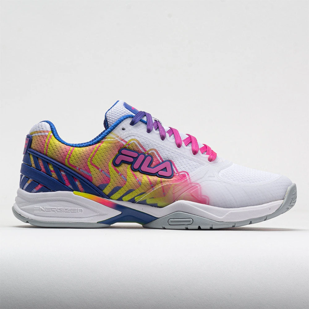 Fila Volley Zone PBF Women's White/Knockout Pink/Mazarine Blue 3 Fila Volley Zone PBF Women's White/Knockout Pink/Mazarine Blue