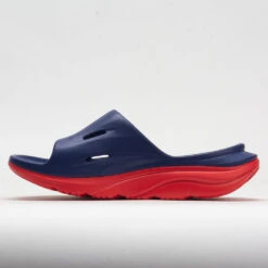 HOKA Ora Slide 3 Unisex Bellwether Blue/Red Alert -Fashion Sneaker Store 570614 1