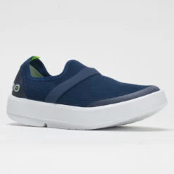 OOFOS OOmg Low Women's White/Navy -Fashion Sneaker Store 631140 5