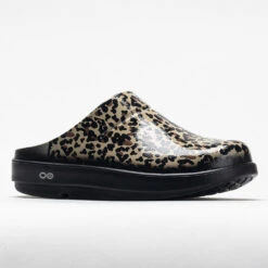 OOFOS OOcloog Limited Women's Black Leopard -Fashion Sneaker Store 631219 5
